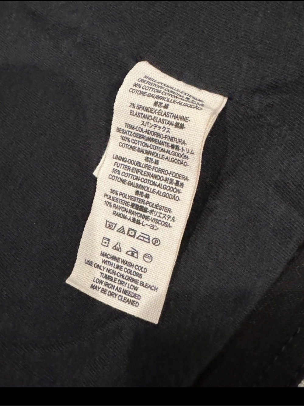 Free People Black Draped Jean Jacket - Picture 5 of 6